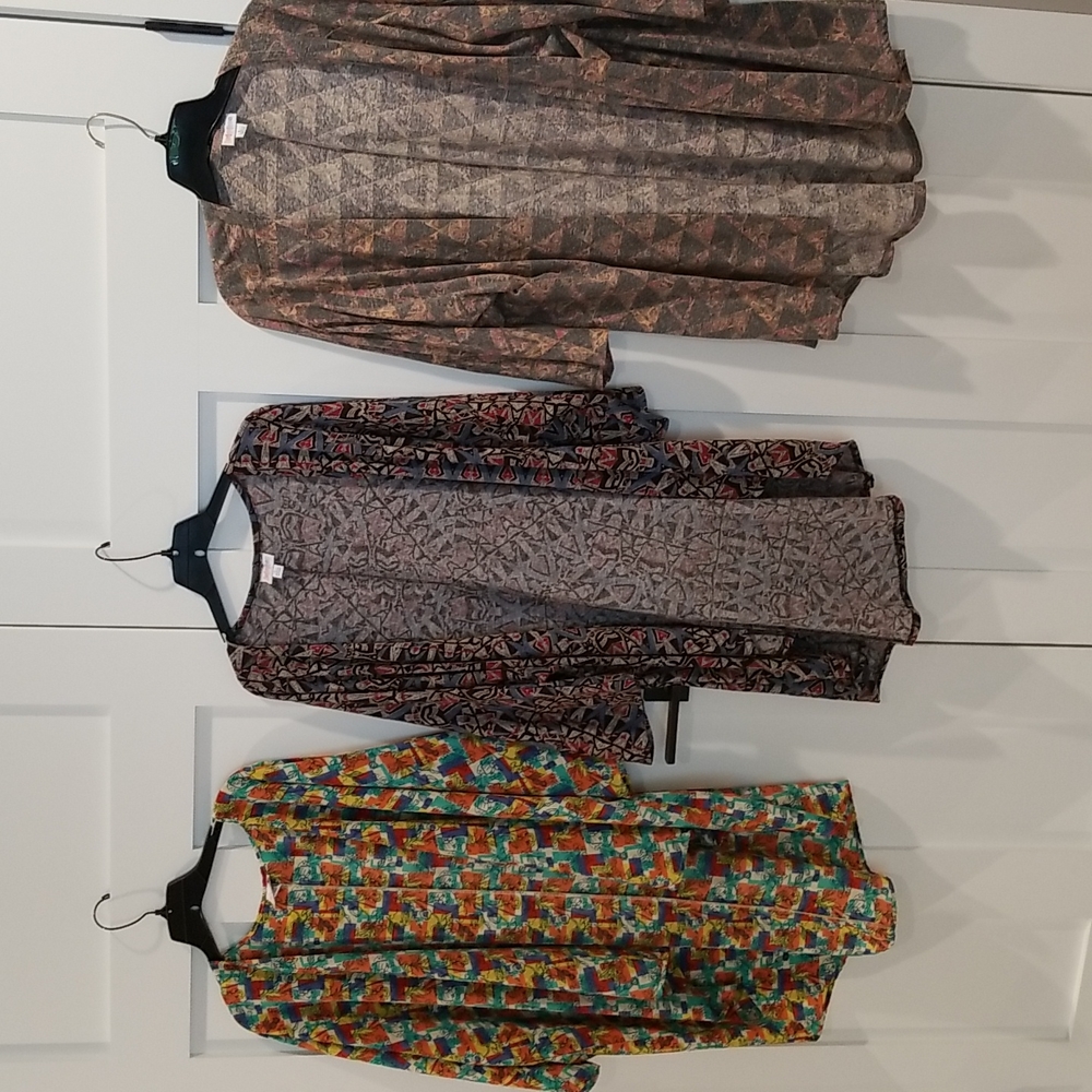 Lot 3 Large LuLaRoe cardigan dusters